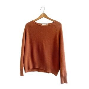 Naked Cashmere Women’s Size XS Brown Scoop Neck Sweater Long Sleeve Preppy
